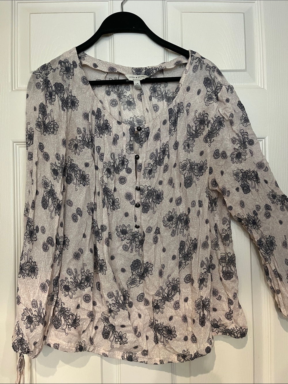 Lucky Brand Lightweight Floral Button-Front Women’s Blouse